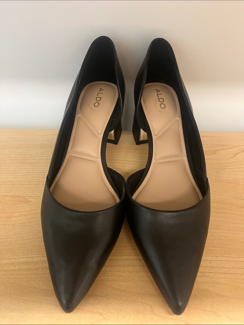Aldo Black Pointed-Toe D'Orsay Pumps